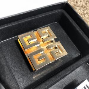 Фото Аксессуары Givenchy 4G Long Belt Gold & Silver IN G Leather Black
