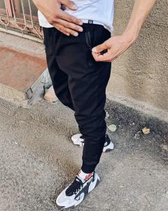 Фото Одежда Теплые брюки джоггеры мужские Пушка Огонь Zuren черные