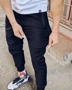 Фото Одежда Теплые брюки джоггеры мужские Пушка Огонь Zuren черные