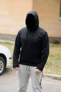 Фото Одежда Утепленная толстовка черная с черным OH, YES.