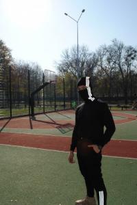 Фото  Штаны утеплённые чёрные с рефлективными лампасами Adidas