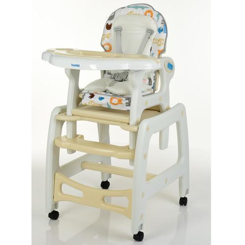 Детский стульчик-трансформер для кормления M 1563 Animal Beige