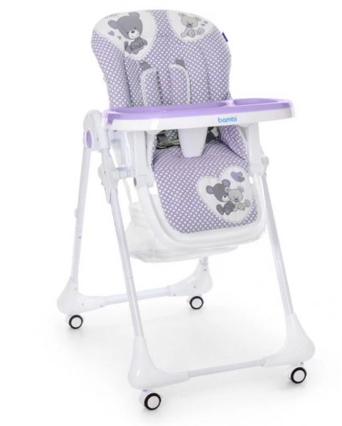 Стульчик для кормления Bambi M 3233 Teddy Lilac