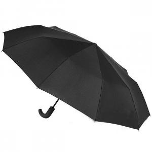 Фото  Мужской зонт Zest 10 спиц ручка-крюк полуавтомат черный