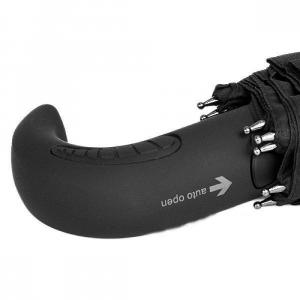 Фото  Мужской зонт Zest 10 спиц ручка-крюк полуавтомат черный