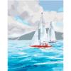 Картина по номерам. Морской пейзаж "Мечта путешественника" 40*50см * KHO2726