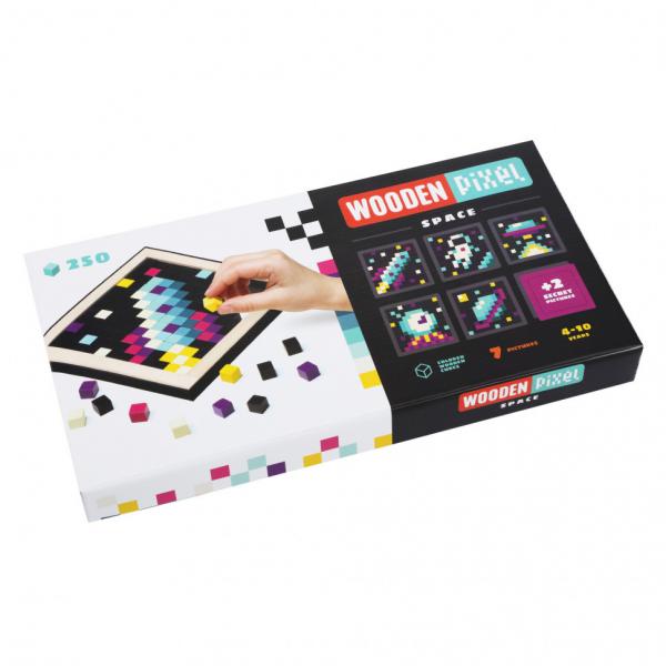 Мозаика Cubika «Wooden pixel 1» SPACE 14873