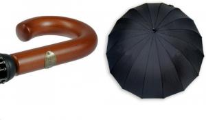 Фото  Президентский зонт  Zest трость 16 спиц черный