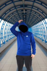 Фото Одежда Толстовка утепленная The North Face синяя