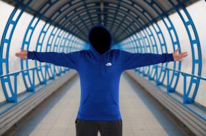 Фото Одежда Толстовка утепленная The North Face синяя