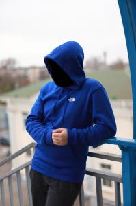 Фото Одежда Толстовка утепленная The North Face синяя