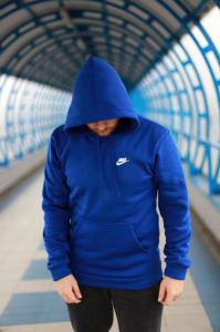 Фото Одежда Толстовка утепленная Nike синяя