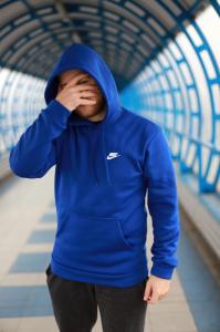 Фото Одежда Толстовка утепленная Nike синяя