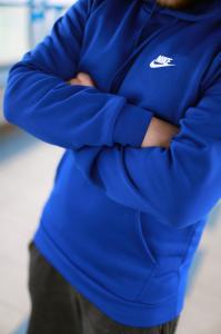 Фото Одежда Толстовка утепленная Nike синяя