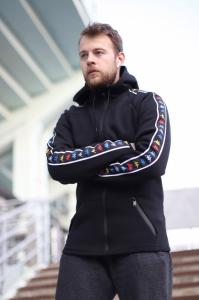 Фото Одежда Зимняя кофта с капюшоном Kappa Black Colored