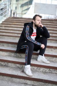 Фото Одежда Зимняя кофта с капюшоном Kappa Black Colored