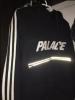  Теплое худи кенгуру Adidas x Palace Черный Спортивные кофты, толстовки, куртки мужские в Украине
