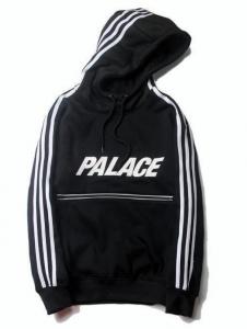 Фото Одежда Теплое худи кенгуру Adidas x Palace Черный