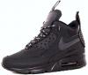Мужские зимние кроссовки Nike Air Max 90 Sneakerboot Winter (Найк Аир Макс) черные