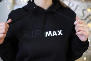 Фото Одежда Толстовка утепленная Nike AIR MAX черная унисекс