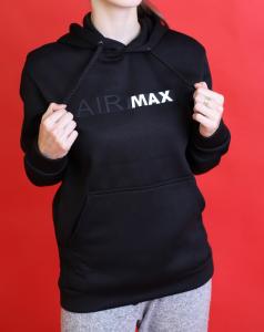 Фото Одежда Толстовка утепленная Nike AIR MAX черная унисекс