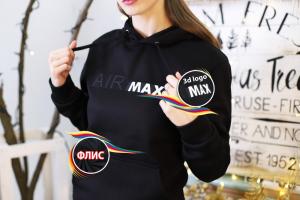 Фото Одежда Толстовка утепленная Nike AIR MAX черная унисекс