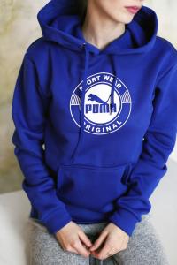 Фото Одежда Толстовка утепленная PUMA Sport Wear ORIGINAL синяя унисекс