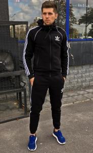 Фото Одежда Утепленный спортивный костюм в стиле Adidas │ Черный