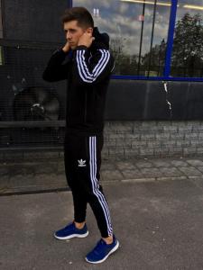 Фото Одежда Утепленный спортивный костюм в стиле Adidas │ Черный