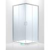 Душевая кабина Eger Heviz 90х90 квадратная профиль алюминий хром прозрачное стекло 599-077/1