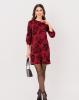 Платья ISSA PLUS 11251  XL бордовый