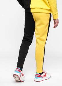 Фото Одежда Штаны утепленные Be Happy чёрно-желтые