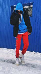 Фото Одежда Теплое худи унисекс Пушка Огонь Classic бирюзовое