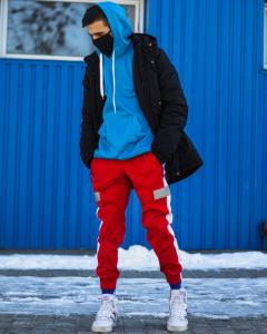 Фото Одежда Теплое худи унисекс Пушка Огонь Classic бирюзовое