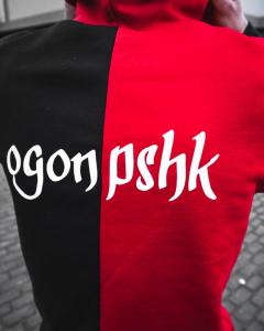 Фото Одежда Теплое худи унисекс Пушка Огонь Twins черно-красное