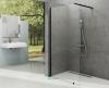 Стенка неподвижная для душевого уголка Ravak Walk In Wall-100 профиль черный стекло transparent GW9WA0300Z1