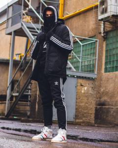 Фото Одежда Теплые спортивные штаны Adidas Stitch Черные