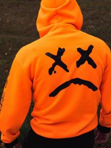 Фото Одежда Теплое худи унисекс Lil Peep Show Orange
