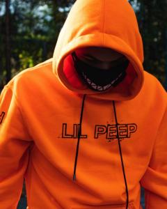 Фото Одежда Теплое худи унисекс Lil Peep Show Orange