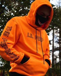 Фото Одежда Теплое худи унисекс Lil Peep Show Orange