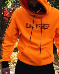Фото Одежда Теплое худи унисекс Lil Peep Show Orange