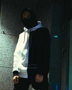 Фото Одежда Теплое худи унисекс Пушка Огонь Twins черно-белое