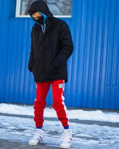 Фото Одежда Cпортивные штаны Пушка Огонь Wline красные