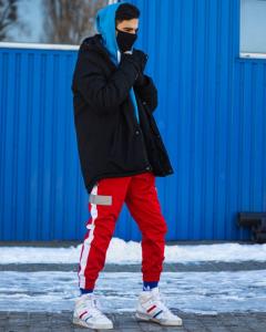 Фото Одежда Cпортивные штаны Пушка Огонь Wline красные