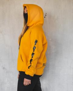Фото Одежда Теплое худи унисекс Billie Eilish желтое