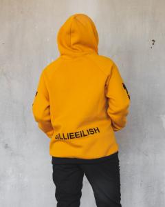 Фото Одежда Теплое худи унисекс Billie Eilish желтое