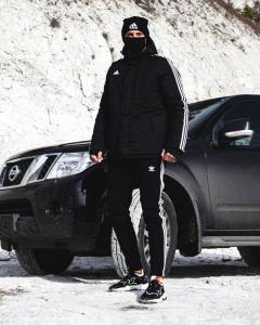 Фото Одежда Зимняя мужская парка Adidas Originals черная