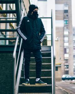 Фото Одежда Зимний комплект в стиле Adidas Originals черный