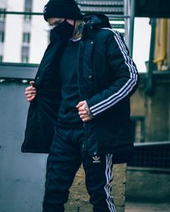 Фото Одежда Зимний комплект в стиле Adidas Originals черный
