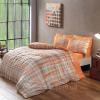 TAC евро комплект постельного белья ранфорс Linens Davion orange